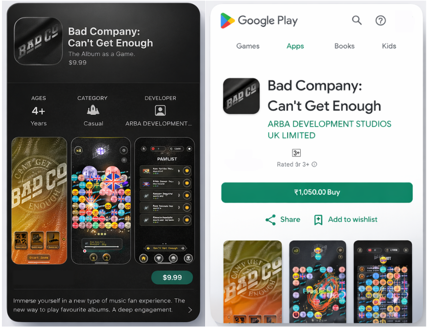 Bad Company: Can't Get Enough