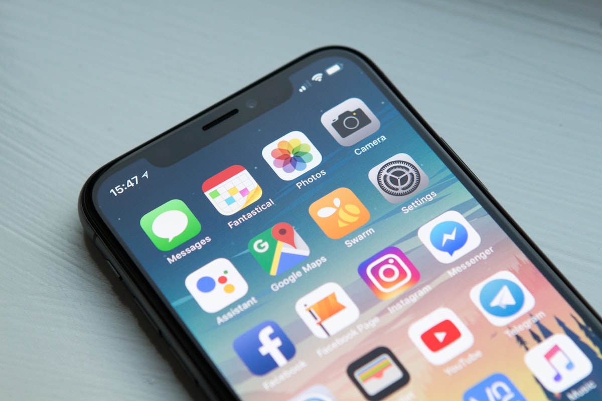 Mobile app development workspace with devices